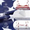 imageZando High Neck One Piece Swimsuit Women Tummy Control Swim Suits for Women Sexy High Cut Bathing Suit Slimming SwimwearAmerican Flag