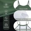 imageZando High Neck One Piece Swimsuit Women Tummy Control Swim Suits for Women Sexy High Cut Bathing Suit Slimming SwimwearGreen Black
