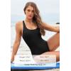 imageZando Sexy Bathing Suit for Women Backless One Piece Swimsuit for Women High Cut Swim Suit Tummy Control Sports SwimwearBlack
