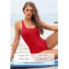 imageZando Sexy Bathing Suit for Women Backless One Piece Swimsuit for Women High Cut Swim Suit Tummy Control Sports SwimwearRed