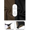 imageZando Womens One Piece Swimsuit UShaped Bathing Suit for Women Adjustable Strap Swimsuit Sports Bathing Suits High CutBrown  White