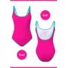 imageZando Womens One Piece Swimsuit UShaped Bathing Suit for Women Adjustable Strap Swimsuit Sports Bathing Suits High CutHot Pink  Blue