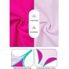 imageZando Womens One Piece Swimsuit UShaped Bathing Suit for Women Adjustable Strap Swimsuit Sports Bathing Suits High CutHot Pink  Blue