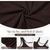 imageZando Tankini Swimsuits for Women 2025 Ribbed Ruched Bathing Suit Top with High Waisted Bottom Two Piece Slimming SwimsuitCoffee
