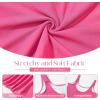 imageZando Tankini Swimsuits for Women 2025 Ribbed Ruched Bathing Suit Top with High Waisted Bottom Two Piece Slimming SwimsuitHot Pink