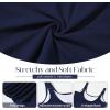 imageZando Tankini Swimsuits for Women 2025 Ribbed Ruched Bathing Suit Top with High Waisted Bottom Two Piece Slimming SwimsuitNavy