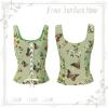 imageZando Renaissance Costume Women Pirate Medieval Viking Corsets Top Vintage Costume Steampunk Gothic Tank TopGreen Floral Butterfly