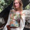 imageZando Renaissance Costume Women Pirate Medieval Viking Corsets Top Vintage Costume Steampunk Gothic Tank TopGreen Renaissance Floral