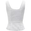 imageZando Renaissance Costume Women Pirate Medieval Viking Corsets Top Vintage Costume Steampunk Gothic Tank TopWhite Jacquard