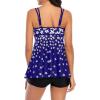 imageZando Womens Swimsuits 2 Piece 2025 Tankini Bathing Suits Swim Suits for Women Swimwear Bathing Suit Top with BoyshortsZ Navy White Floral