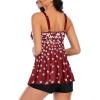 imageZando Womens Swimsuits 2 Piece 2025 Tankini Bathing Suits Swim Suits for Women Swimwear Bathing Suit Top with BoyshortsZ Red White Floral